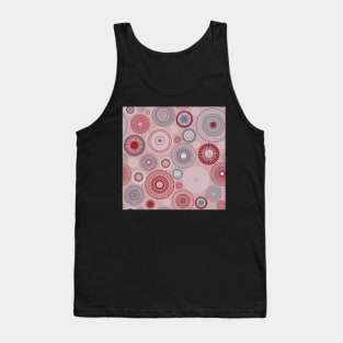 Kopie von Kopie von Kopie von colorful circles | green and coral Tank Top